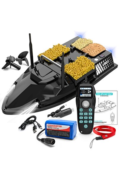 iUni Loď Plantat, Nadit a Momit V803, GPS, 12000mAh, 4 nádrže, 3kg, 500m, 15km/h