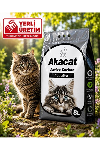 akapet AKACAT Aktif Karbonlu Süper Tozsuz Topaklanan Premium 8 Lt