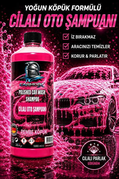 CARMORX Cilalı Oto Şampuanı | Pembe Köpük | Yoğun Köpük & Parlaklık