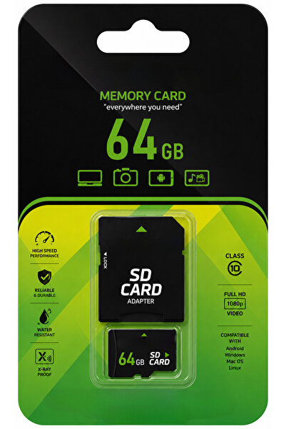 intermax Fulltech Micro SD 64 GB Hafıza Kartı Adaptör Dahil