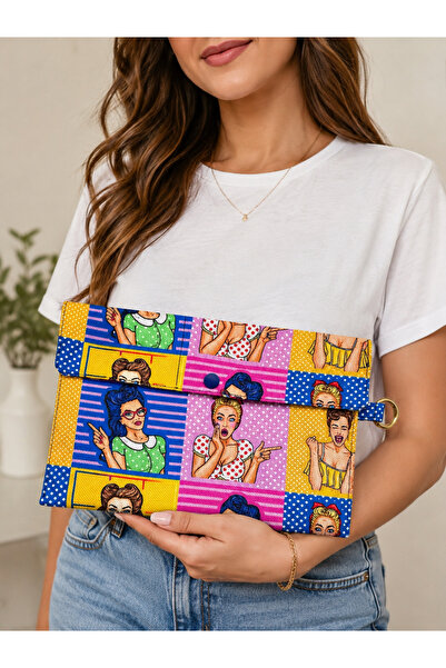 By Selen Suyolcu Clutch Model Çok Amaçlı Astarlı Makyaj & Seyahat Çantası