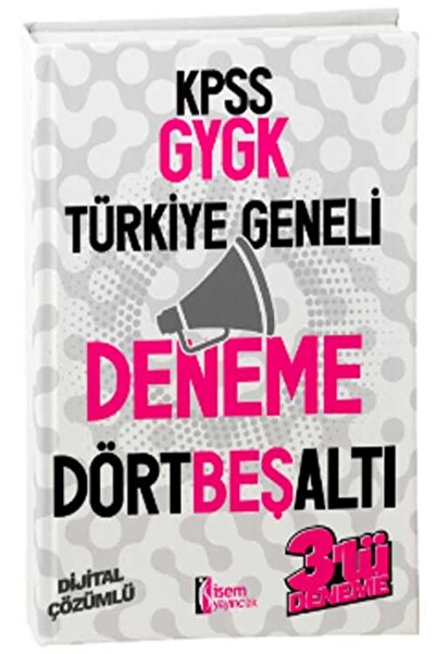 İsem Yayıncılık SÜPER FİYAT - İsem 2025 KPSS Genel Yetenek Genel Kültür Türki...