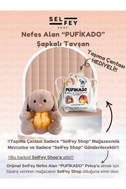 SelFey Nefes Alan Rahatlatıcı PUFİKADO Tavşan