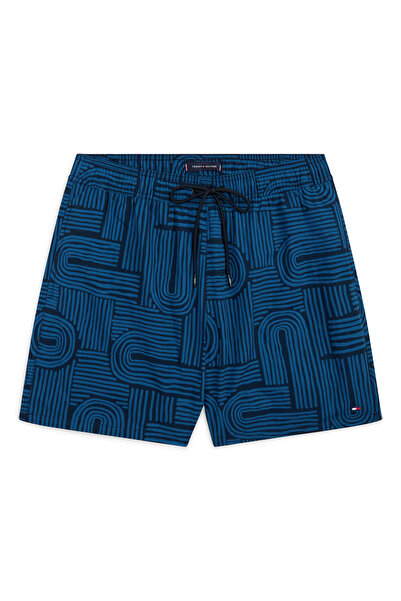 Tommy Hilfiger Mavi Erkek Şort Mayo UM0UM034910Z2