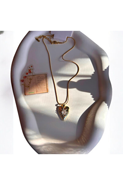 Mimoza Accessories قلادة لينا من الفولاذ والكريستال