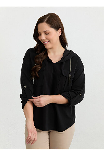 Selen Siyah Kadın Bluz 26YSL8335