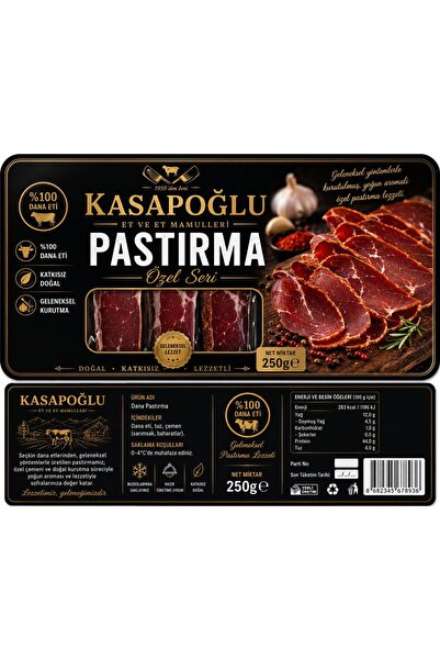 KASAPOĞLU SUCUKLARI PASTIRMA 250 GR