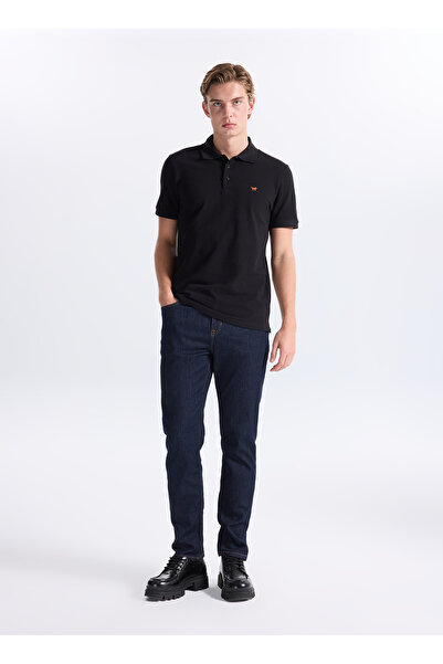 Mustang Lacivert Erkek Slim Fit Yıkamalı Denim Pantolon VEGAS SLIM-1872
