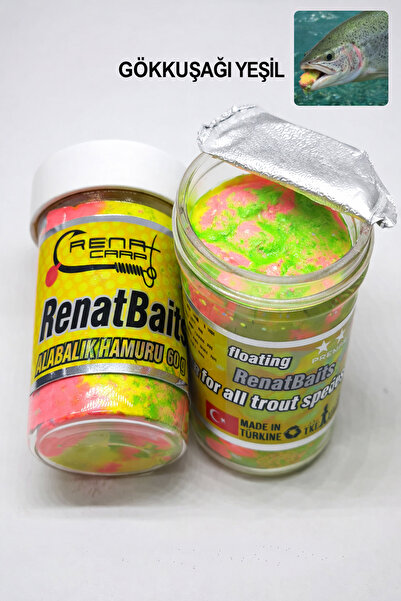 sr sazanrig RenatBaits Yeni Üretim Trout Bait Peynir(Cheese) Kokulu Simli Yüz...