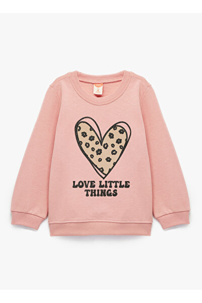 Koton Pembe Unisex Bebek Baskılı Sweatshirt 6WMG10066AK-A