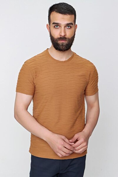 Efor Erkek Bej Spor T-Shirt TS 822