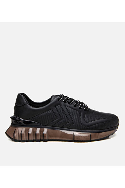 Hotiç Women's Leather Black Comfort Sports Shoes