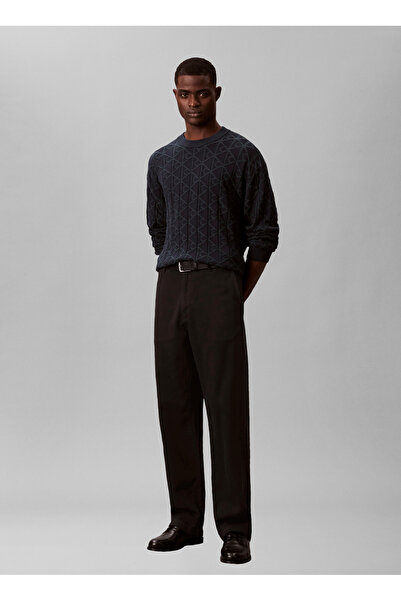 Calvin Klein LS EASY AOP COTTON CREWNK SWEATE
