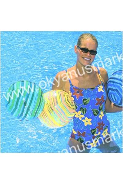 BESTWAY 31015 Çizgili Deniz Topu 41 CM.