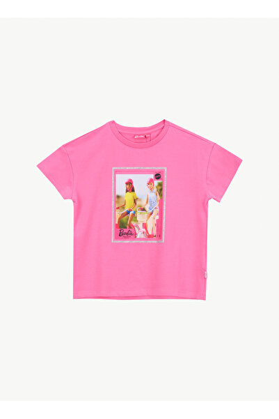 Barbie Fuşya Kız Çocuk Baskılı T-Shirt BRB6SG-TST6405