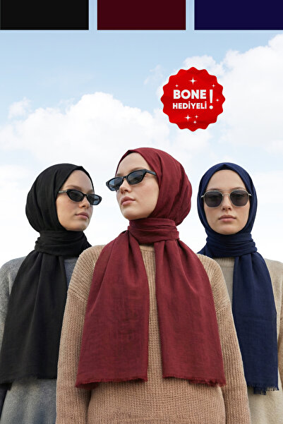 Kamer Scarf Pure Line Serisi Pamuk Konfor Şal 3lü Paket
