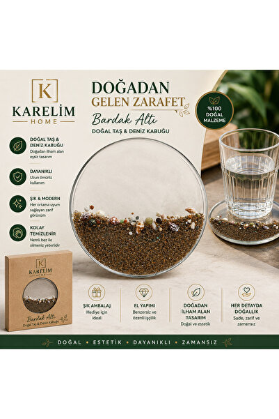 karelim home bardak altlığı şık tasarım özel seri 10x10 renk değişikliği için...