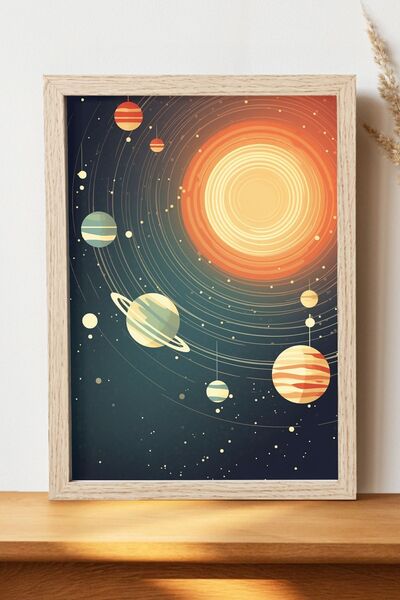 Luna Marissa Αφίσα Πλανήτες - Αφίσα τοίχου από γυαλιστερό χαρτί χωρίς πλαίσιο