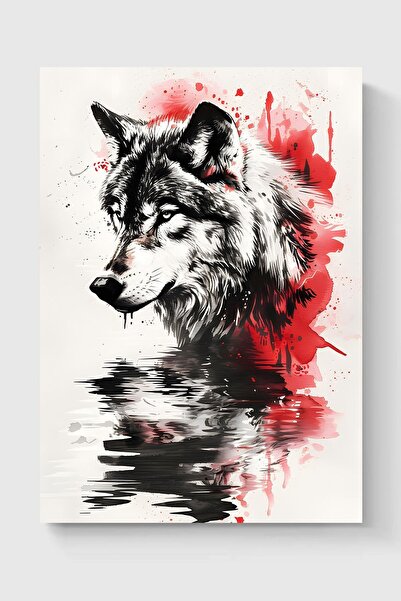 Luna Marissa Εικονογράφηση Wolf Poster Αφίσα τοίχου χωρίς πλαίσιο
