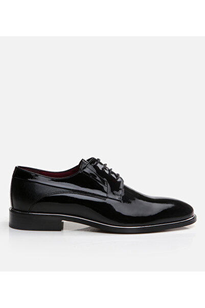 Hotiç Men's Leather Black Classic Shoes