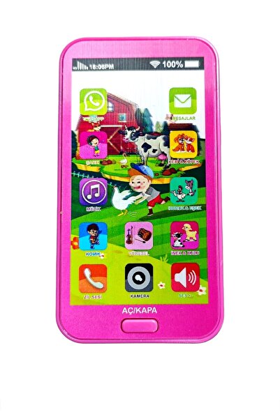Şeker Adası Dokunmatik - Pembe - Cep Telefonu / Tablet Sesli 12 Fonksiyonlu E...