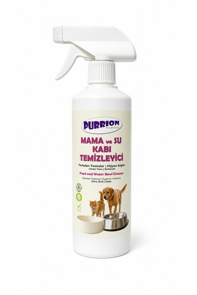 Purrion Natura Mama Ve Su Kabı Temizleyici Çamaşır Suyu İçermeyen Doğal Formül 450 ml