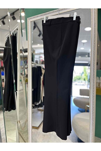 Modario Nurgün Ribbed Pants Bolly Legs - Black - 40
