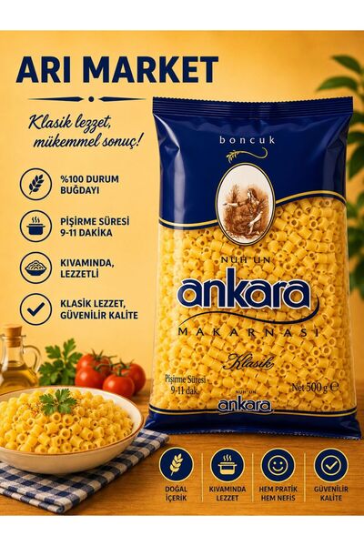 Nuh'un Ankara Arı Gıda Ankara Boncuk Makarna 500 gr