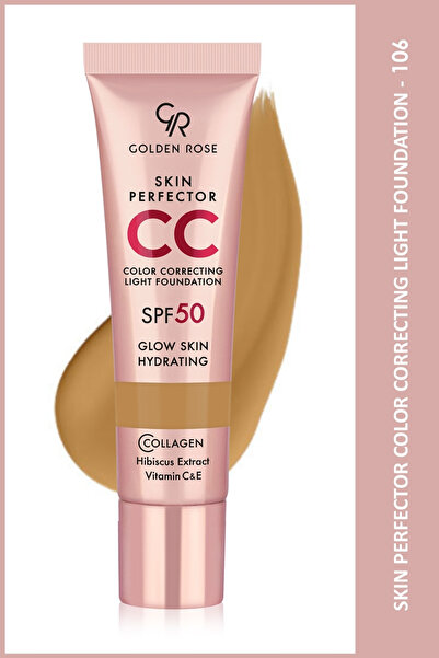 Golden Rose Skin Perfector Color Correcting Light Foundation - 106 Toffee - Cilt Tonu Düzenleyici Hafif Yapılı Fondöten