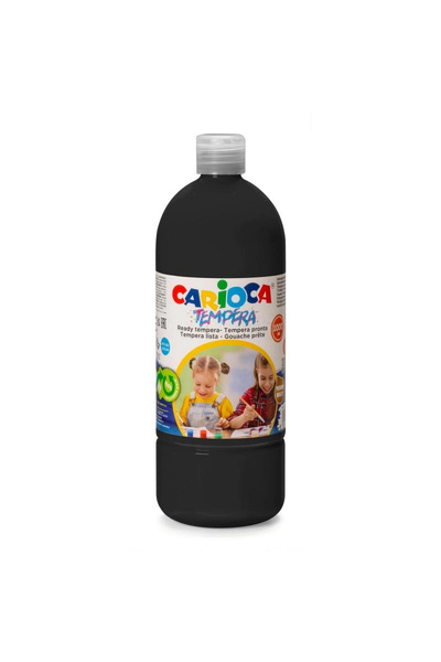 carioca CARİOCA TEMPERA SULUBOYA SÜPER YIKANABİLİR SİYAH 1000 ML.