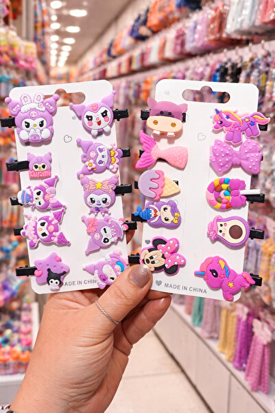 Nisankids 20 Pieces of Pen Clips with Kuromi and Mixed Figures for Girls (2 C...