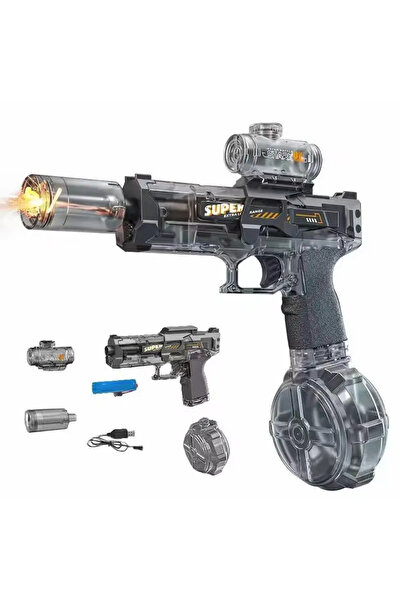 slant Play with the Glowing Electric Water Gun "Fiber Splash" - Black