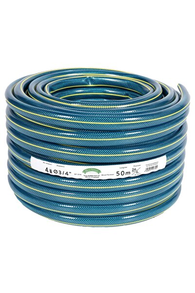 micul fermier Furtun BLUEBOS PLUS 3/4" 50m 4 straturi clasa de rezistență 3
