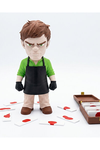 DEMİRHAN3D 🩸 DEXTER MORGAN 22 CM & KAN SLIDE KOLEKSİYON SETİ ✨ 3D Baskı Dext...