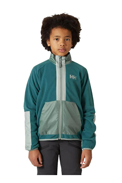 Helly Hansen Düz Açık Yeşil Erkek Çocuk Polar Üst HHA.41811-HELLY HANSEN JR M...