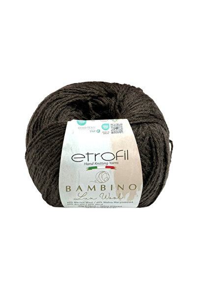 Etrofil Bambino Lux Στρατιωτικό Πράσινο Μαλακό Νήμα Πλεξίματος 60% Μαλλί Μερι...