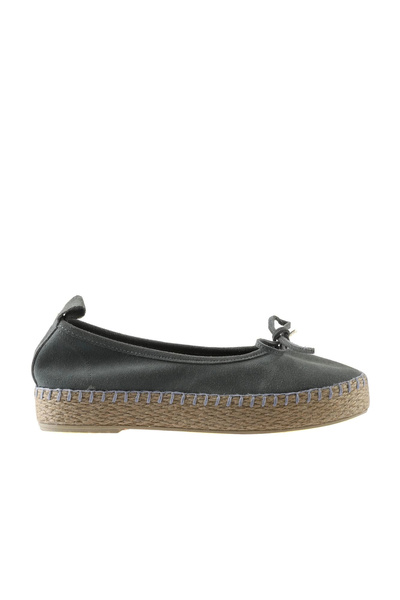 Bueno Shoes Μπλε σουέντ γυναικεία παπούτσια εσπαντρίγιες με τακούνι