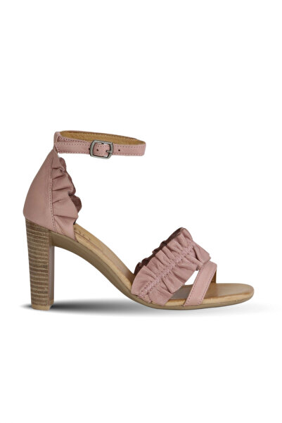 BUENO Shoes Dusty Rose Leather Women's Heeled Sandals 01Wn4114