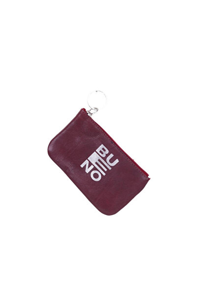 Bueno Shoes Claret Red Dark Leather Keychain