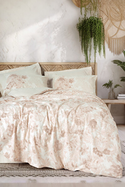 Cotton Box Dual Double Duvet Cover Set Vestige Beige