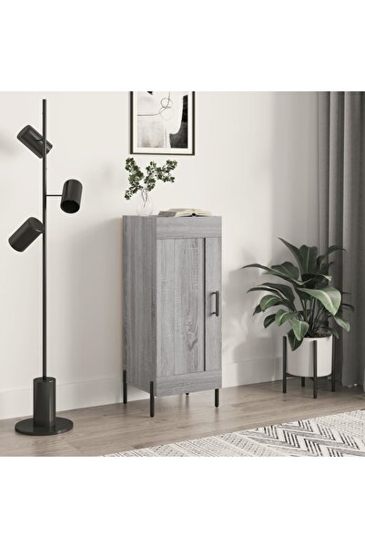 Concept Servantă, gri sonoma, 34,5x34x90 cm, lemn compozit