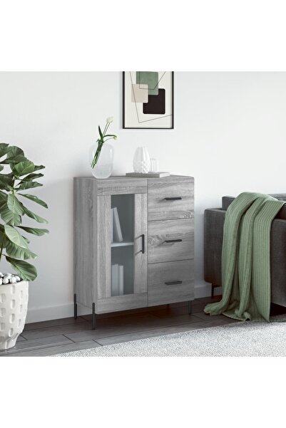 Concept Sideboard, sonoma grey, 69.5x34x90 cm, composite wood