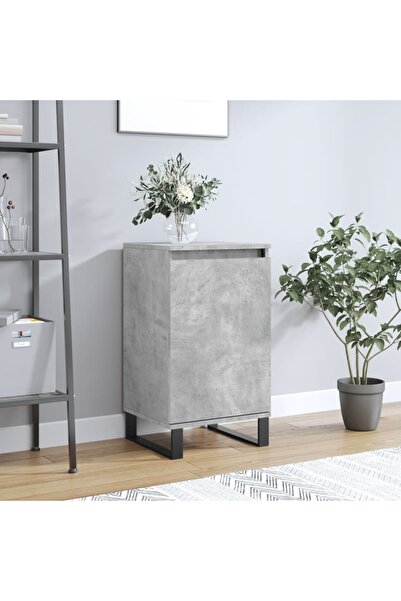 Concept Servantă, gri beton, 40x35x70 cm, lemn prelucrat