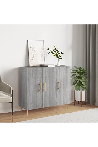 Concept Servantă, gri sonoma, 90x34x80 cm, lemn compozit