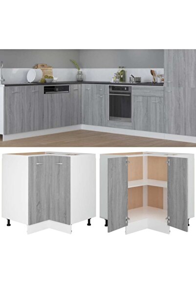 Concept Dulap de bucătărie, gri sonoma, 75,5x75,5x80,5 cm lemn compozit