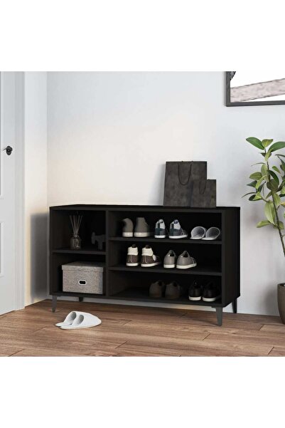 Concept Pantofar, negru, 102x36x60 cm, lemn compozit