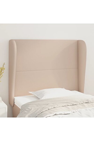 Concept Tăblie pat cu aripioare cappuccino 103x23x118/128 cm piele