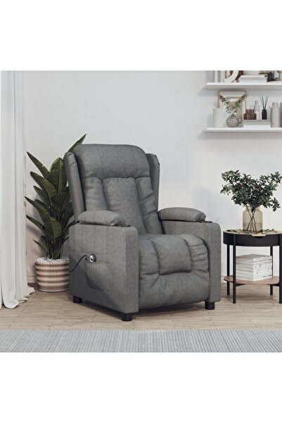 Concept Fotoliu rabatabil electric, gri închis, material textil