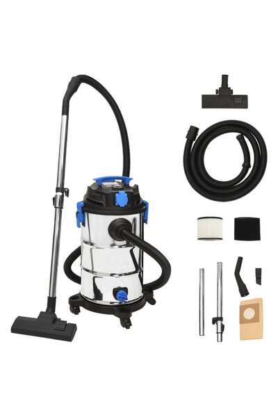 Concept Aspirator cu aspirare umedă și uscată, 1200 W, argintiu, 30 L