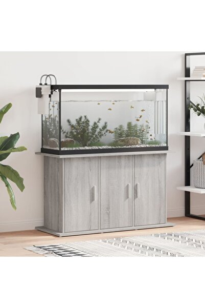 Concept Suport acvariu, gri sonoma, 101x41x58 cm, lemn prelucrat